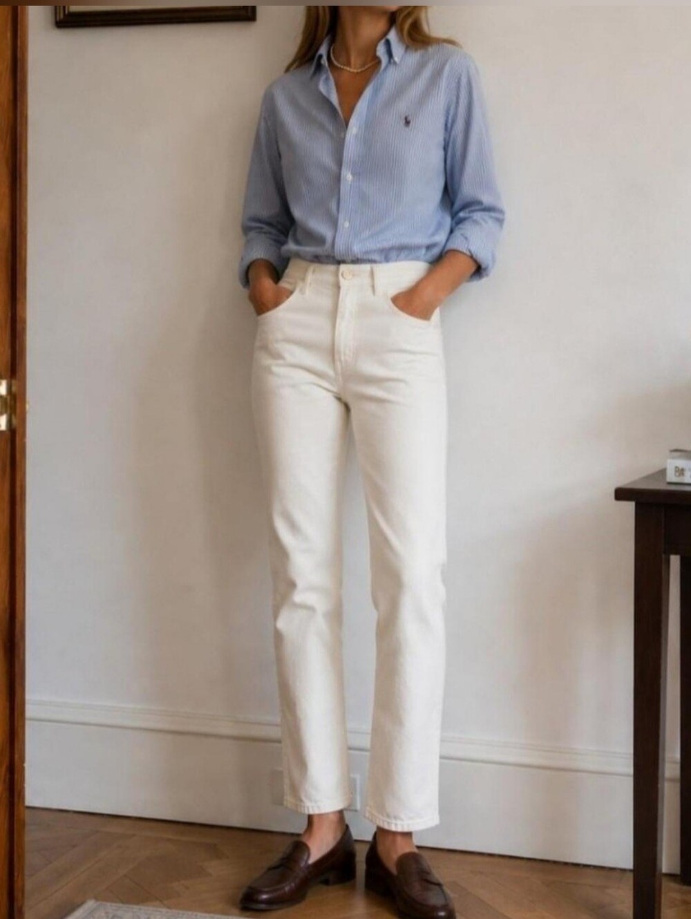 Vintage 90s Ralph Lauren Ivory Chino Trousers